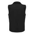 thumbnail image 4 of Tank Tops For Women Vest Lapel Sleeveless Pockets Zipper Placket Mesh Outdoor Vest Color Fit Work Waistcoat Camisole Tops For Women, 4 of 5