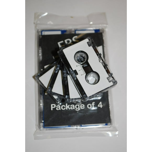 EBS MC-601 Full Hour Microcassette Recording Tapes..Package of 4