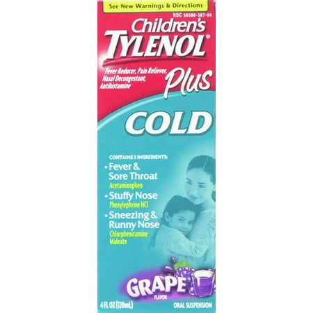 McNeil Tylenol Children's Plus Cold, 4 oz