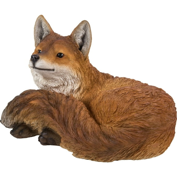 Hi-Line Gifts 15.75" Fox Laying Down Outdoor Garden Statue