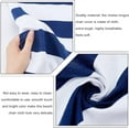 thumbnail image 4 of Beach Sling Chair Replacement Canvas Blue and White Stripes Casual Simple Sling Chair Replacement Fabric for Sunbathing Garden Courtyard Garden Beach (114x43cm/44x17inch) DIY Prussian Blue, 4 of 9