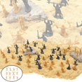 thumbnail image 4 of JWQFBC 2Pcs Plastic Medieval Knight Soldier Toys Action Figure Army Infantry Swordman Light Yellow, 4 of 8