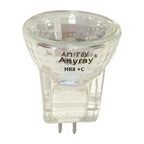 Anyray A2016Y (20-Pack) 20-Watts MR8  C 12V 20W Halogen Light Bulb 12-Volts
