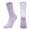 Purple, variant on Women's Combed Cotton Yoga Socks, Anti-Slip Professional Pilates Grip Socks for Fitness Dance and Indoor Sports Activities, White, One Size