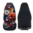 thumbnail image 4 of Uorisanigo High-Back Automotive Seat Covers, 2 PCS Boho Flowers Car Seat Covers Front Set, Soft Plush Car Mat Cover Universal Fit for Most Cars SUV Van Truck, Coral Velvet Fabric, 4 of 7
