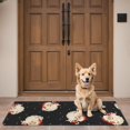 thumbnail image 4 of Black Christmas Santa Pattern Door Rugs,Washable Non Slip Door Mats Indoor,Decorative Door Mats,Entry Mat Indoor for Entrance,Bedroom,Kitchen,Bathroom,16"x47", 4 of 6