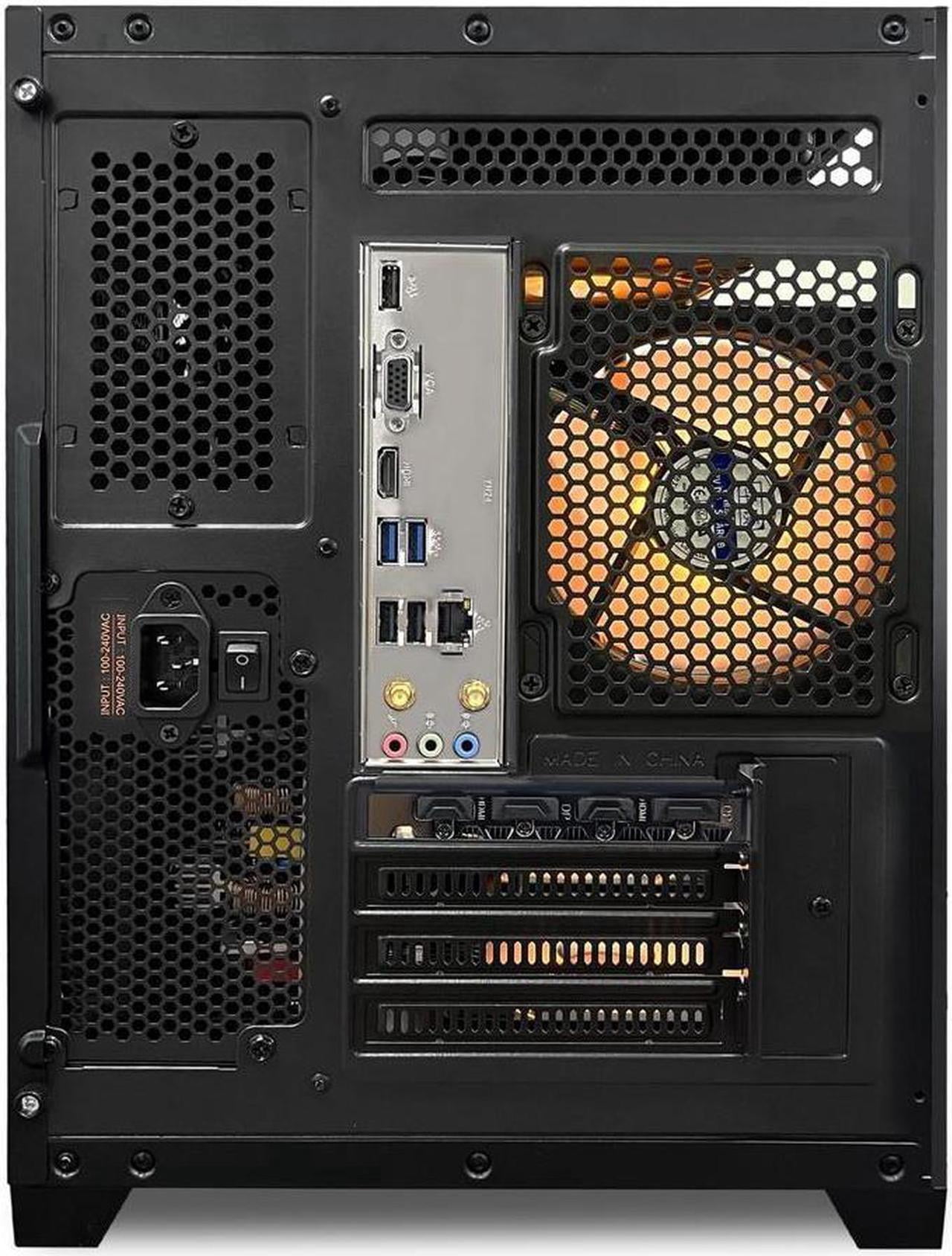 Hoengager Gaming PC -Intel Core i5-13400F up to 4.6 GHz- GeForce RTX 3050 6GB- 16GB DDR4 3200MHz -1TB PCIe SSD- RGB FANS- Windows 11 Prebuilt PC-Black
