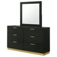 thumbnail image 4 of Caraway 6-drawer Dresser with Mirror Black, 4 of 12