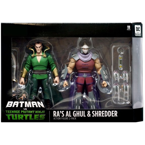 DC Collectibles Adult Ra's Al Ghul Action Figures, Mutant Ninja Turtles, 10.00"W x 4.00"H, 2 Pack
