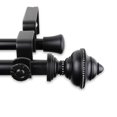 thumbnail image 3 of Rod Desyne Palace Double Curtain Rod 84-120"" Black, 3 of 4