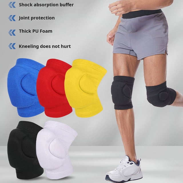 LJNYFDC High-density Polyurethane Knee Guard 1 Pair Breathable Sports Knee Brace for Collision Protection Elastic Compression Knee Pads for Running and Cycling Comfortable Joint Protector