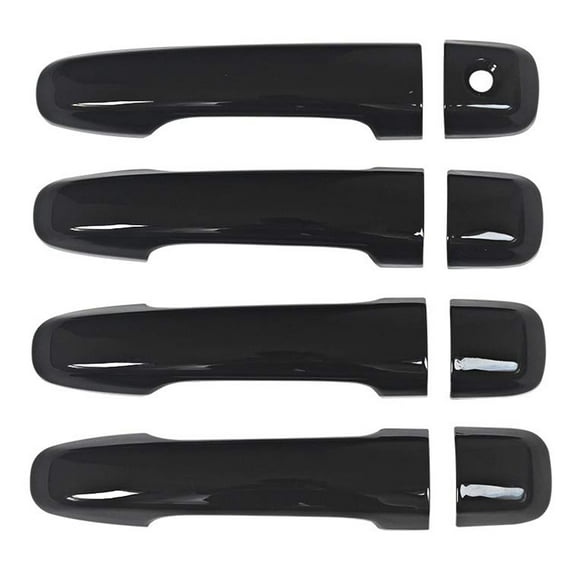 NINTE Door Handle Covers for 2010-2023 Toyota 4 Runner 4-Door without Passenger Key Hole Gloss Black