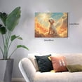 thumbnail image 2 of Balery Sunshine Golden Cloud Dog Pattern Canvas Decorative Picture – 30x40in Premium Wall Art, Modern Canvas Print for Home Decor（Horizontal）, 2 of 6