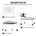 thumbnail image 6 of DYTesa 10x10ft Pop up Canopy, 1-Person Setup Portable Shelter, Adjustable Straight Leg Heights Instant Shelter with Wheeled Carry Bag, Canopies for Events and Camping, White, 6 of 7