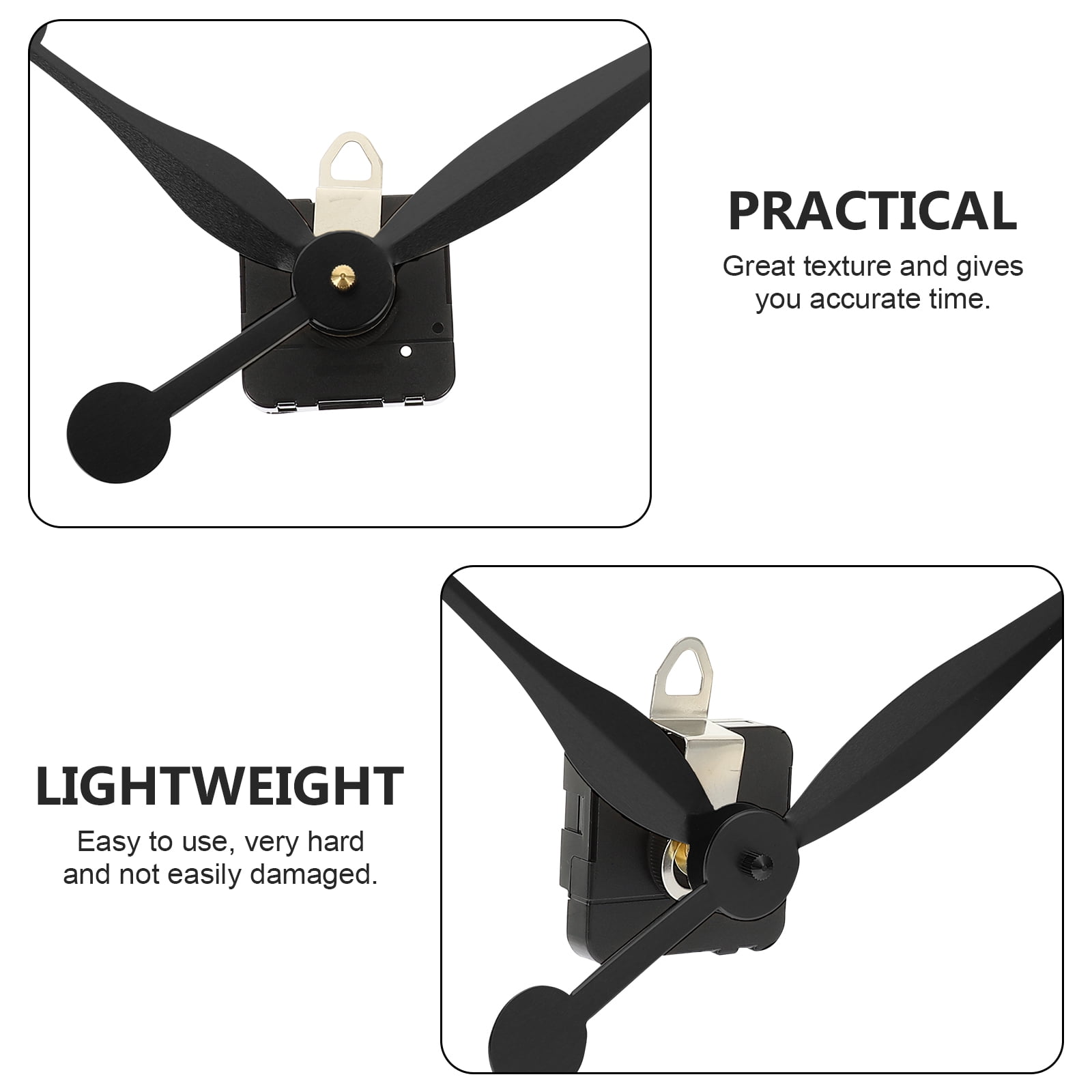 unbranded 4 Sets  of Practical Clock Movement DIY Clock Movement Clock Mechanism Replacement