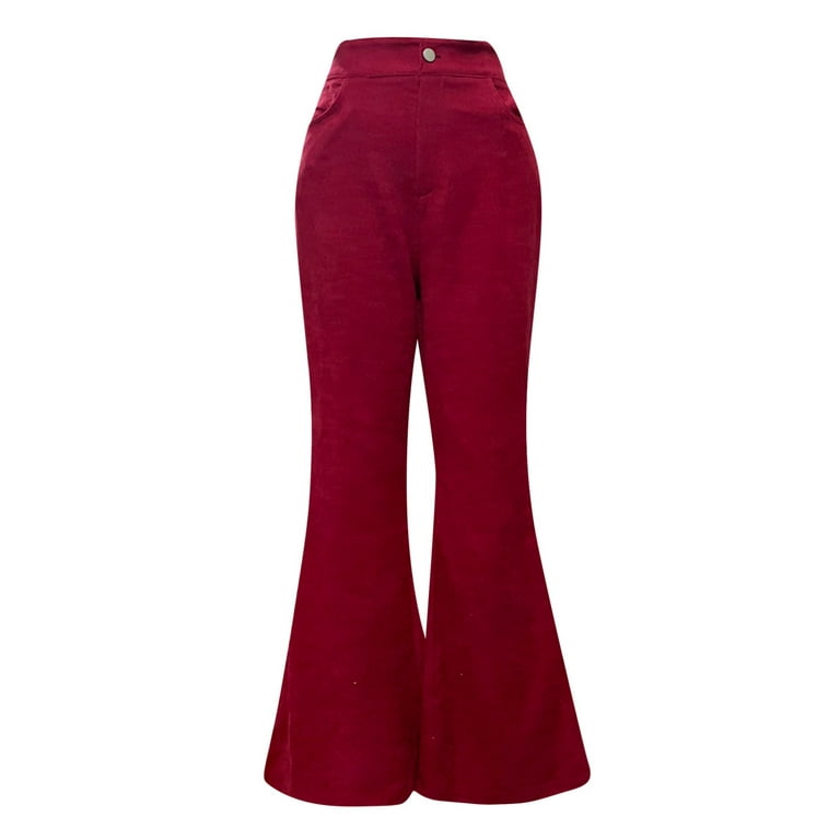 iOPQO Flare Leggings For Women Wide Leg Pants Woman Women Corduroy