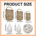 thumbnail image 3 of Macrame Plant Hanger, Handwoven Cotton Rope Wall Hanging Plant Holder with Hook, Boho Home Decor for Indoor Plants, Hanging Basket Gift for Plant Lovers, 1 Pcs, 5.11x9.44", 3 of 9