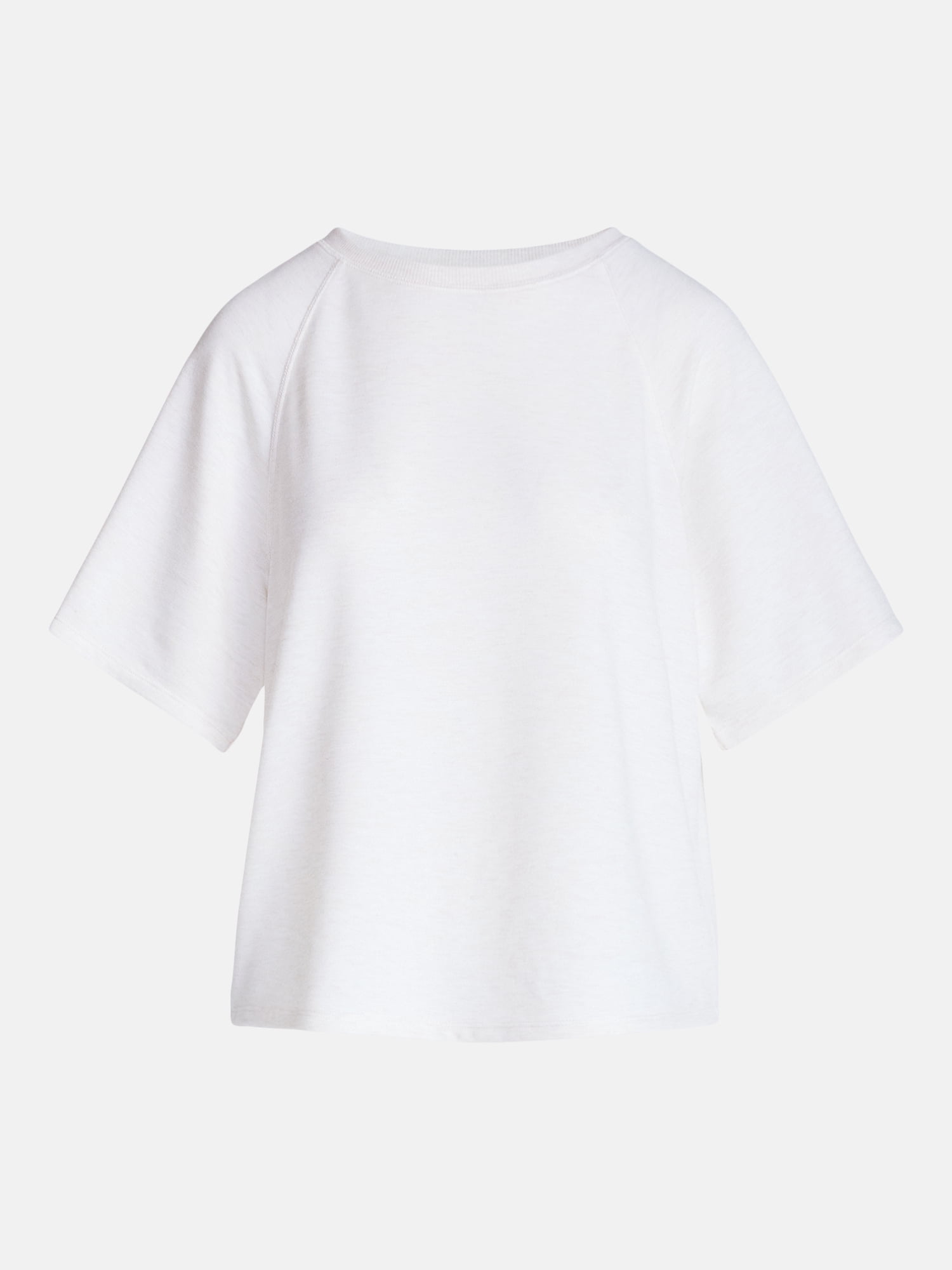 Joyspun Women's French Terry Knit Sleep Top with Short Sleeves, Sizes XS-3X
