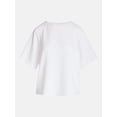 thumbnail image 6 of Joyspun Women's French Terry Knit Sleep Top with Short Sleeves, Sizes XS-3X, 6 of 6
