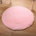 thumbnail image 6 of Farfi Home Decoration Bedroom Hall Pure Color Round Velvet Carpet Cushion Door Floor Mat (Khaki,S), 6 of 9