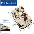 thumbnail image 4 of Football Soft Comfortable 12.5x8.2 Inch Furry Printed Car Armrest Mat Cover Accessories, 4 of 6