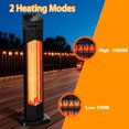 Outdoor Heaters for Patio, 1500W Infrared Electric Heater with Remote