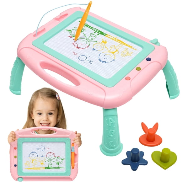 Tablero de dibujo magnético HZZILEY para niñas/niños de 1 a 2 años