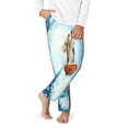 thumbnail image 2 of Susaid dog surfing on surfboard Print Teen Pajama Pants, Soft Long Sleep Bottoms with Elastic Waist and 2 Pockets, for Ages 5-16-Large, 2 of 6
