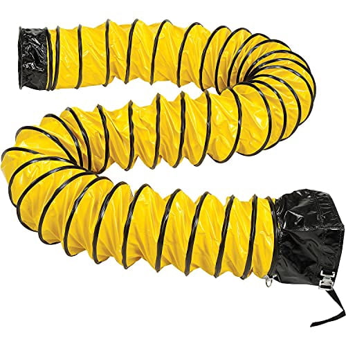 Global Industrial Flame Retardant Flexible Duct For 8"" Fan 32'L Yellow