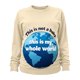 thumbnail image 4 of RKSTN Funny Maternity Sweatshirt for Women Plus Size Crewneck Pregnancy Graphic Print Sweatshirt Womens Casual Oversized Round Neck This is Not a Baby, This is My Whole World Print Sweatshirt, 4 of 7