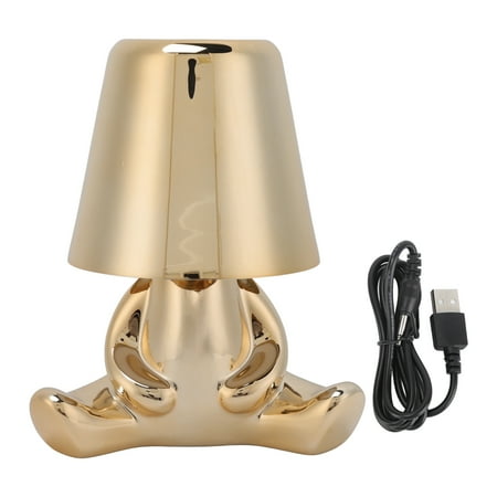 

2024 Night Lamp 3 Light Color Stepless Dimming Touch Control USB Rechargeable Bedside Light
