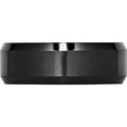 thumbnail image 3 of Ceramic Black Beveled Edge 8mm Brushed And Polished Band (Size 9.5) Made In China cer9-9.5, 3 of 5