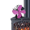 thumbnail image 1 of Ventilador de estufa de 4 para leña / quemador de leña / chimenea - Rosado BLESIY Ventilador de chimenea, 1 of 8