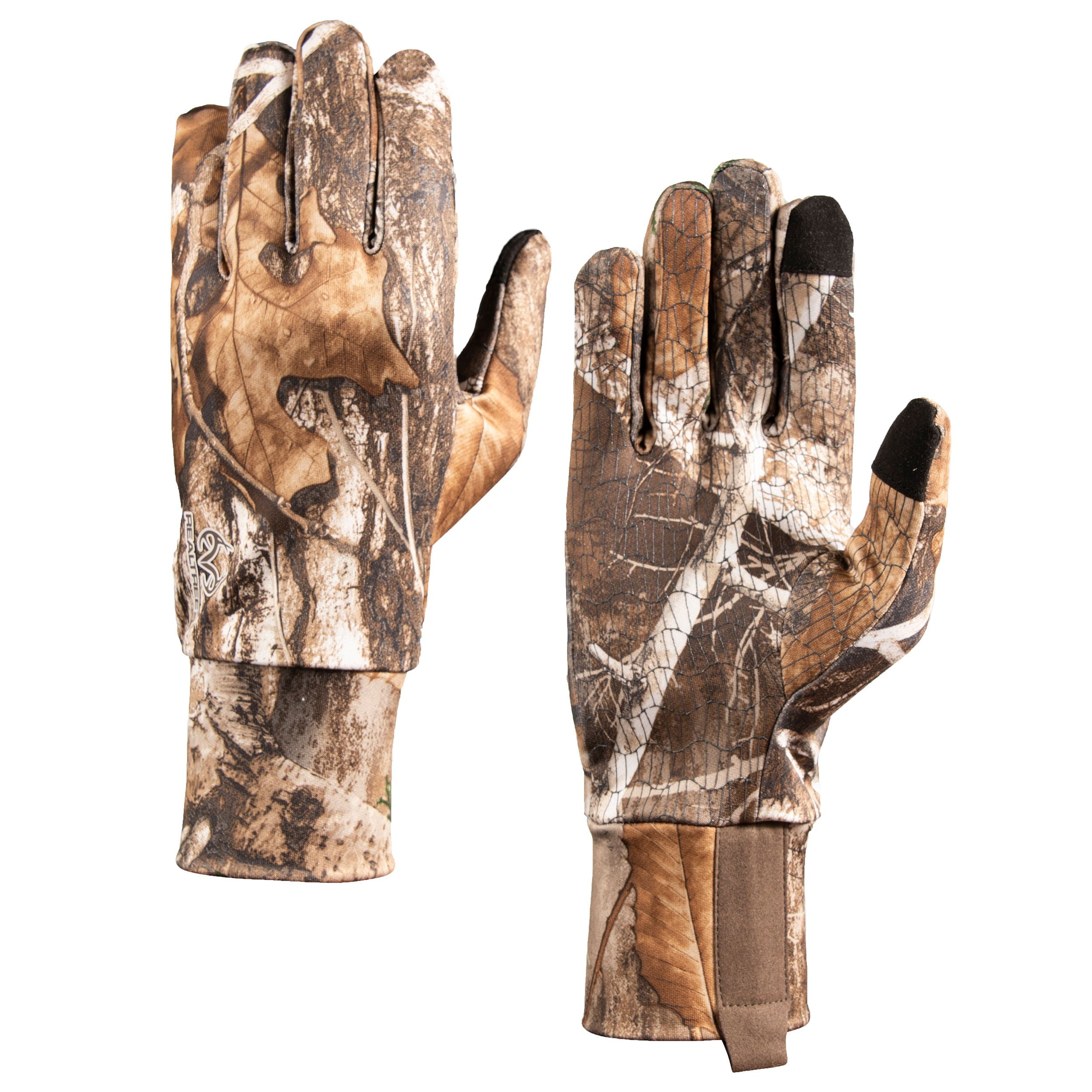ADVANTAGE TIMBER ADT CAMOUFLAGE HUNTING SHOOTING JERSEY KNIT GLOVES realtree 
