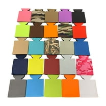 KP KOOL PRODUCTS Blank Beer Can Cooler Sleeves, Plain Bulk Collapsible Soda Cover Coolies Pack of 25, DIY Personalized Sublimation Sleeves for All Kind of Occasions and Parties