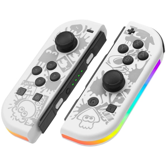 SIXGOLDHUA Wireless Controller (L/R) Joypad Compatible with Nintendo Switch Controller, Support Turbo/Vibration/Motion Control with Lighting