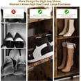 thumbnail image 4 of Eastvita GAOMON Entryway Rattan Shoe Cabinet Hidden Wood Shoe Rack with 3 Flip Drawers/Narrow Freestanding Organizer for Hallway/Easy to Assemble, 4 of 6