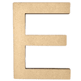 thumbnail image 1 of 16" Tall MDF Letter E | 1/8" Thick | Krafty Supply Letters | Arial | Wooden Letter, 1 of 4