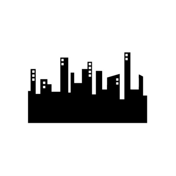 Leon Online Box Skylight City Night - Tribal Decal [12cm Black]