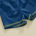 thumbnail image 6 of Toddler Baby Boy Swimsuit UPF 50+ Rash Guard Shark Print Top+Swim Trunks +Hat 3Pcs Set Sun Protection Bathing Suit Swimwear, 6 of 7