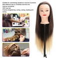 thumbnail image 3 of Modelo de entrenamiento de peluquería cabeza de maniquí de silicona resistente al desgaste pelo largo completo con soporte para salones ANGGREK Otros, 3 of 8