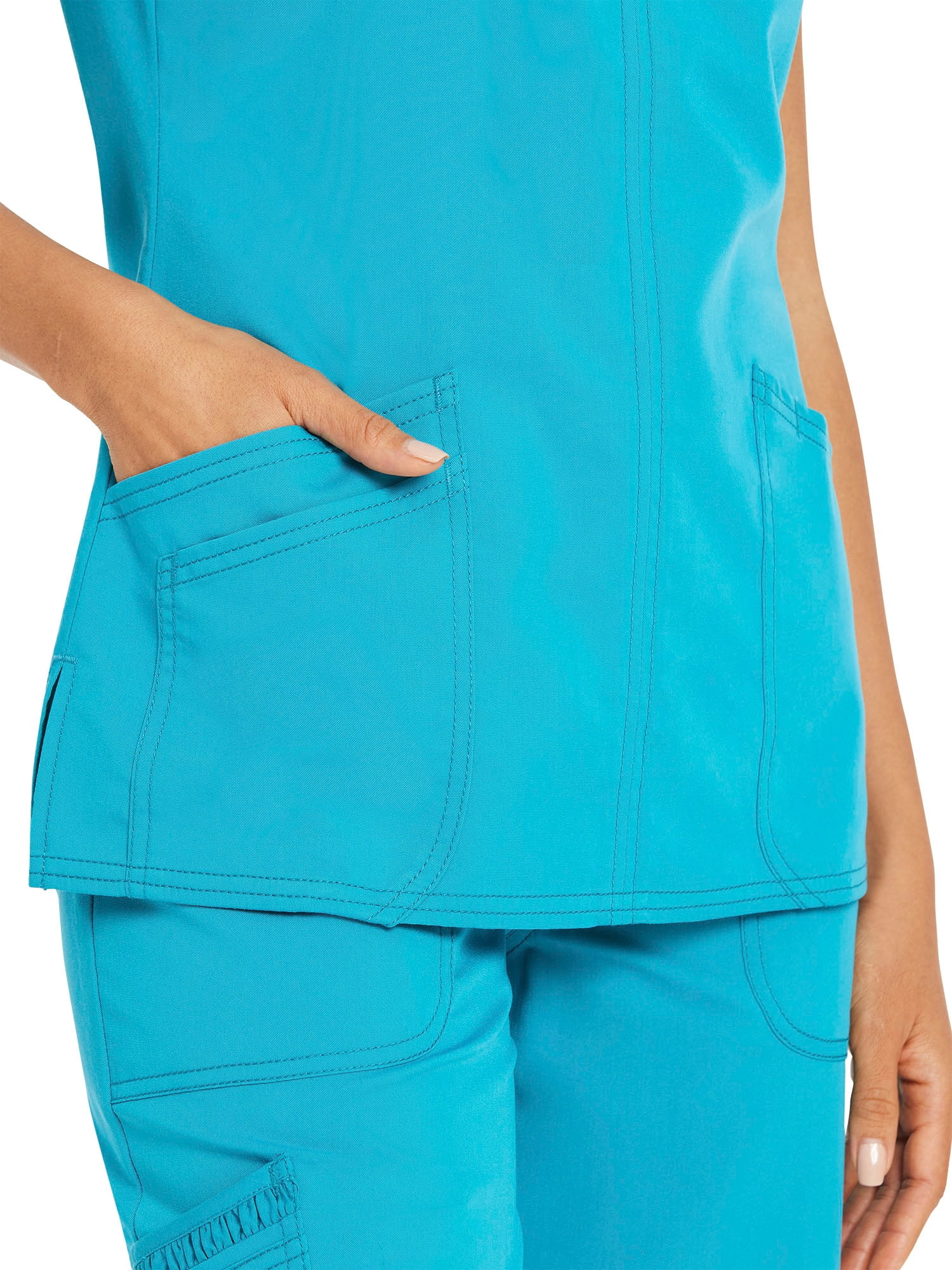 Scrubstar Women's Premium Ultimate Stretch V-Neck Scrub Top, Sizes XS-3XL