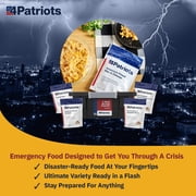 4Patriots 2-Week Emergency Food Supply Survival Kit - Perfect for Camping, Freeze Dried Preparedness Food, Designed to Last 25 Years - 84 Servings of Delicious Breakfast, Lunch, Dinner