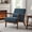 Dark Blue, variant on CONCETTA Mid-Century Modern Accent Chair, 1-Seat Cushioned Sofa Wood Frame with Arm for Living Room, Bedroom, Brown