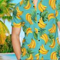 thumbnail image 4 of Camisa hawaiana de manga corta para hombre, camisas estampadas informales para vacaciones en la playa de verano, hombres y niños, 4 of 5
