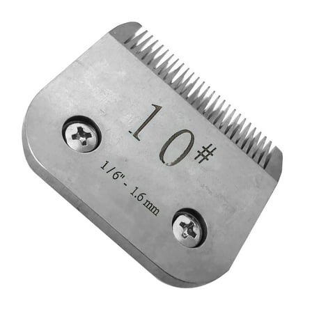 10F Cut Length 1/6'' (1.6mm) Detachable Pet Dog Clipper Blades Compatible For Andis, For Oster A5 For Wahl KM Series Clippers TAPDRA Accessory Part