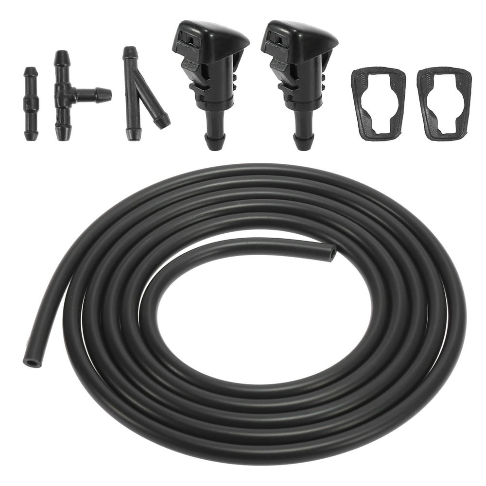 Front Windshield Washer Nozzles Kit with Washer Hose for Subaru Impreza