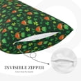 thumbnail image 3 of Daiia St. Patrick's day Pattern Bedding Waterproof Pillow Protector Zippered Queen – Bed Bug Proof Pillow Encasement-14"x20", 3 of 6