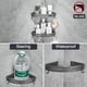 thumbnail image 2 of No Drilling Bathroom Corner Shelf, Adhesive Shower Caddy, Rustproof Aluminum Storage Rack, Wall Mounted Shower Organizer for Bathroom Accessories, Gra, 2 of 4