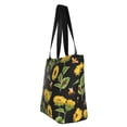 thumbnail image 4 of Easygdp Bees and Sunflowers Stylish Canvas Handbag Shoulder Tote Bag, Shopping Bag with Zip, Suitable for Buying Groceries, Office, Fitness, 4 of 9